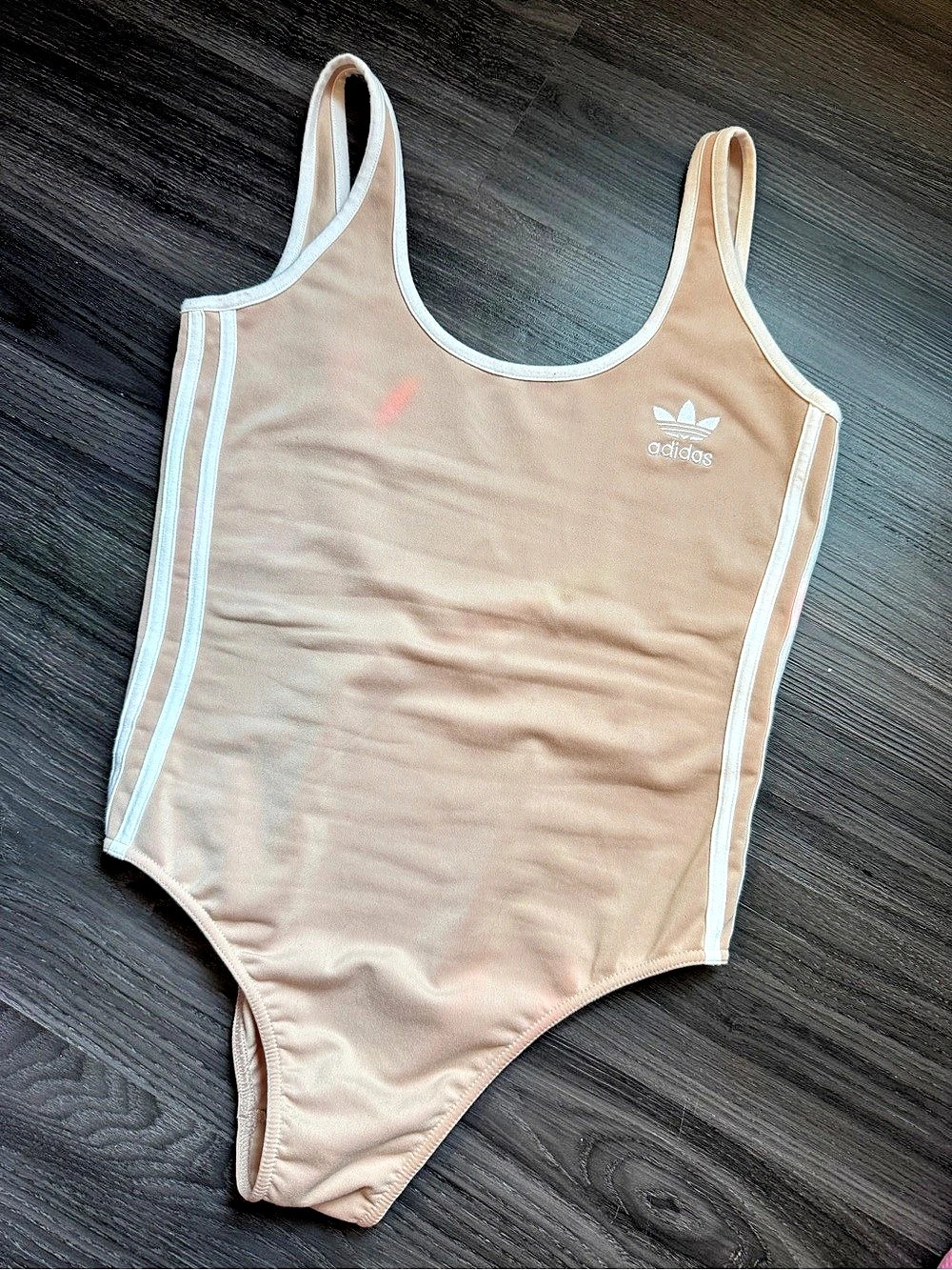 adidas Originals 3-Stripes Bodysuit One-Piece Pink Large